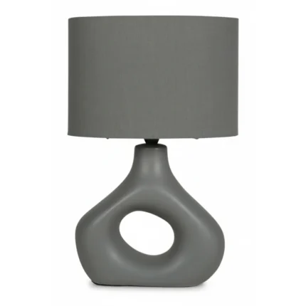 LAMPE TOMMY - CERAMIQUE - GRISE