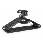 CINTRE CLEAN 12 - PLASTIQUE EN LOT DE 10 - NOIR