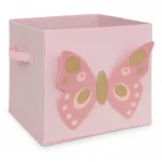 BOITE RANGEMENT PAPILLON - VELOURS - 29X29CM