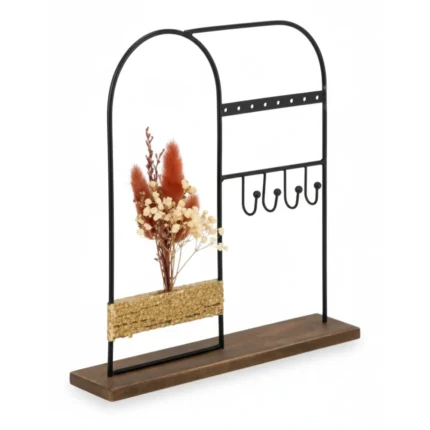 PORTE BIJOUX BOIS H26CM - METAL BOIS AUT