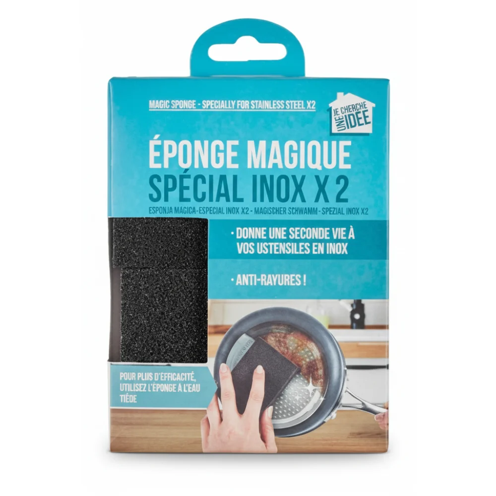 AI Generated Product Image EPONGE MAGIQUE EN LOT DE 2 - SPECIAL INOX – Image 1