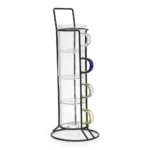 TASSES EXPRESSO - EN VERRE EN LOT DE 4 - AVEC SUPPORT