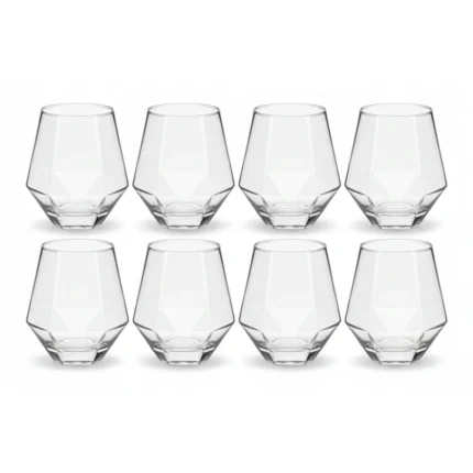 VERRES DIAMANT 30 CL - FORME DIAMANT WEB EN LOT DE 6
