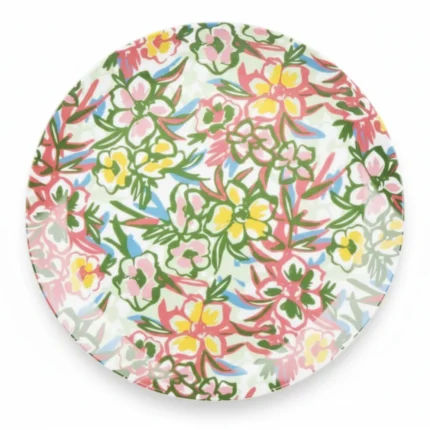 PLAT D30,5CM - PORCELAINE - VALSE FLORALE