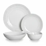 SERVICE 12P - GRES ASSIETTE RONDE - AGATHE