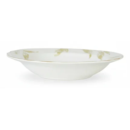 ASSIETTE D21CM - GRES - FEUILLES