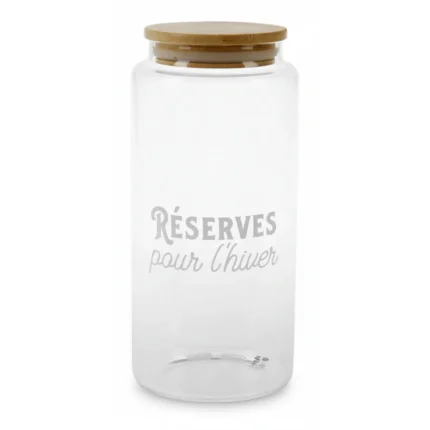 BOCAL COUVERCLE 1,4 L - VERRE BAMBOU