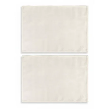 SET DE TABLE - POLYESTER EN LOT DE 2 - BLANC