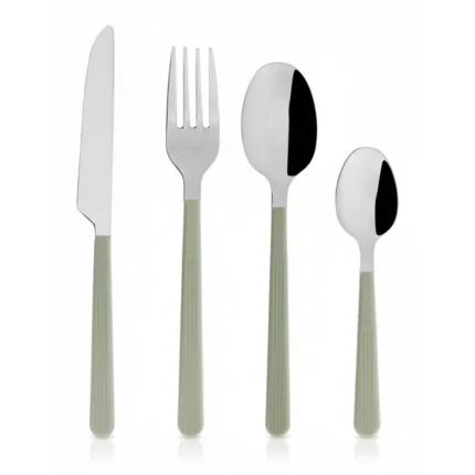SERVICE 16PCS - MENAGERE INOXYDABLE - VERT