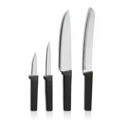COUTEAUX EN LOT DE 4 - NOIR