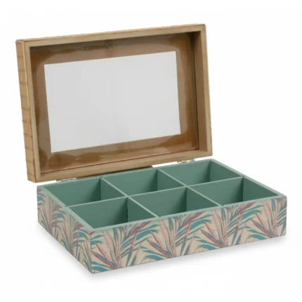 BOITE THE 6 COMPARTIMENT - TROPIC'ART 23X16CM