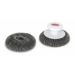BOULES DE LAINE D'INOX AVEC POIGNÉE X2 NETTOYAGE PLANCHA - LE MARQUIER