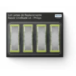 LAMES DE REMPLACEMENT RASOIR ONEBLADE X4 LAME DOUBLE FACE - PHILIPS
