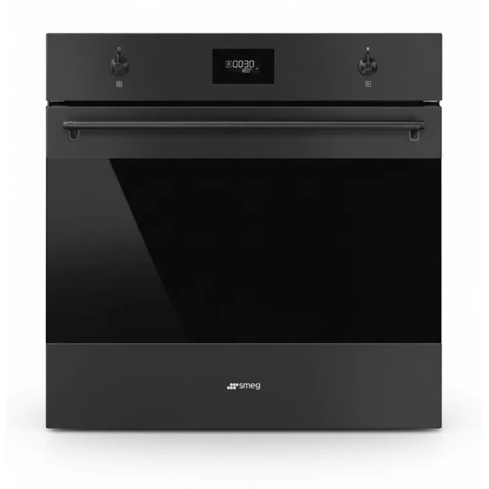 AI Generated Product Image FOUR ENCASTRABLE PYROLYSE 70 L ANTHRACITE - SMEG – Image 1