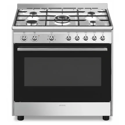 CUISINIÈRE MIXTE GAZ / FOUR ÉLECTRIQUE 115 L INOX - SMEG