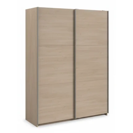 ARMOIRE 2 PORTES COULISSANTES 148 CM  - CHÊNE