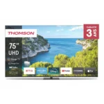 TÉLÉVISEUR LED 4K UHD 75" 190 CM GOOGLE TV - THOMSON