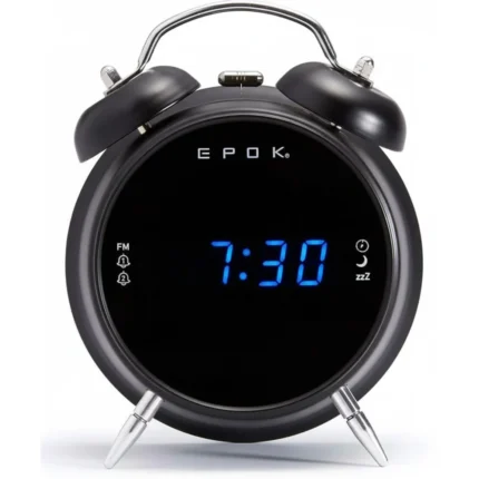 RADIO RÉVEIL EPOK DOUBLE ALARME NOIR - BIGBEN