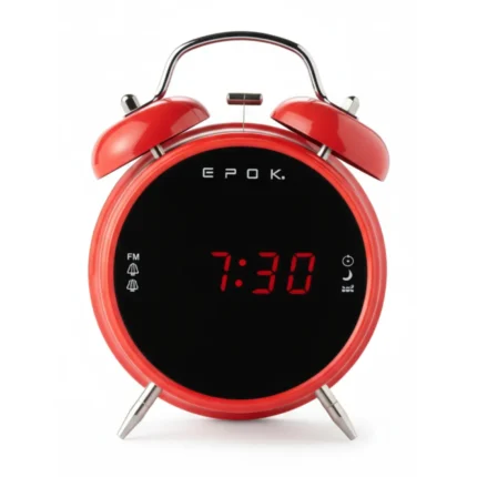RADIO RÉVEIL EPOK DOUBLE ALARME ROUGE - BIGBEN