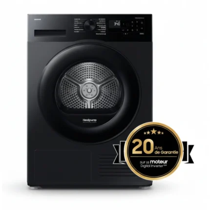 SÈCHE-LINGE POMPE À CHALEUR 9 KG 65 DB CLASSE C NOIR - SAMSUNG
