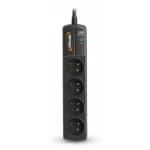 PRISE PARAFOUDRE PROTECTION SURTENSION - NOIR - INFOSEC