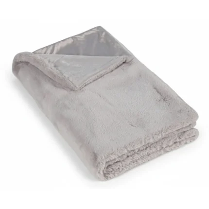 PLAID 125X150 CM GRIS RABBIT - IMITATION FOURRURE