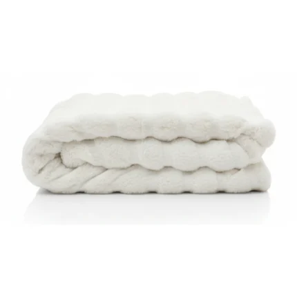 PLAID 125X150 CM BLANC NUAGE LOMOCO