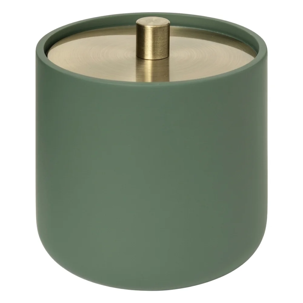 AI Generated Product Image POT À COTON EN RÉSINE - VERT – Image 1