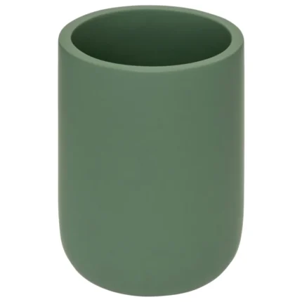POT À BROSSE À DENTS EN RÉSINE - VERT