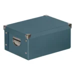 BOÎTE DE RANGEMENT 15X24X33CM AVEC POIGNÉES - BLEU