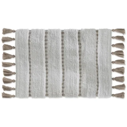 TAPIS DE SALLE DE BAIN POMPOM 50X75CM - MULTICOLORE