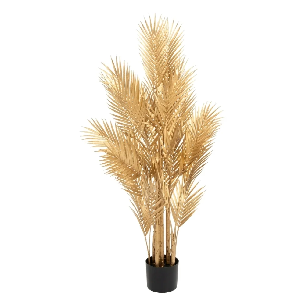 AI Generated Product Image PALMIER ARTIFICIEL EN POT H120CM - OR – Image 1