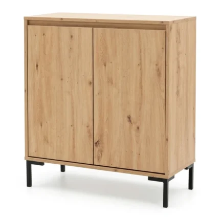 COMMODE 2 PORTES 1 ÉTAGÈRE  - CHÊNE ARTISAN