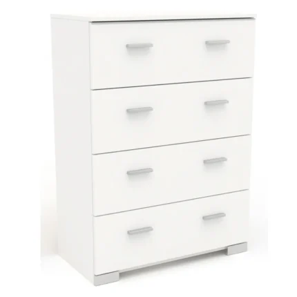 COMMODE 4 TIROIRS - BLANC