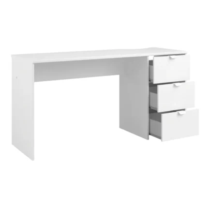 BUREAU 3 TIROIRS - BLANC