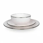 SERVICE VAISSELLE 18 PIECES PERLE BLANC