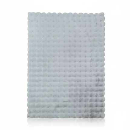 TAPIS RABBIT GAUFFRE - GRIS - 120 X 170CM