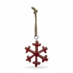 FLOCON BOIS ROUGE A SUSPENDRE 162940 G
