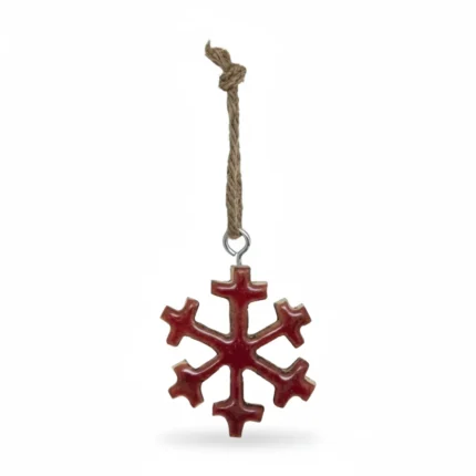 FLOCON BOIS ROUGE A SUSPENDRE 162940 G