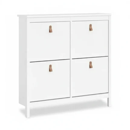 MEUBLE À CHAUSSURES 4 PORTES - BLANC