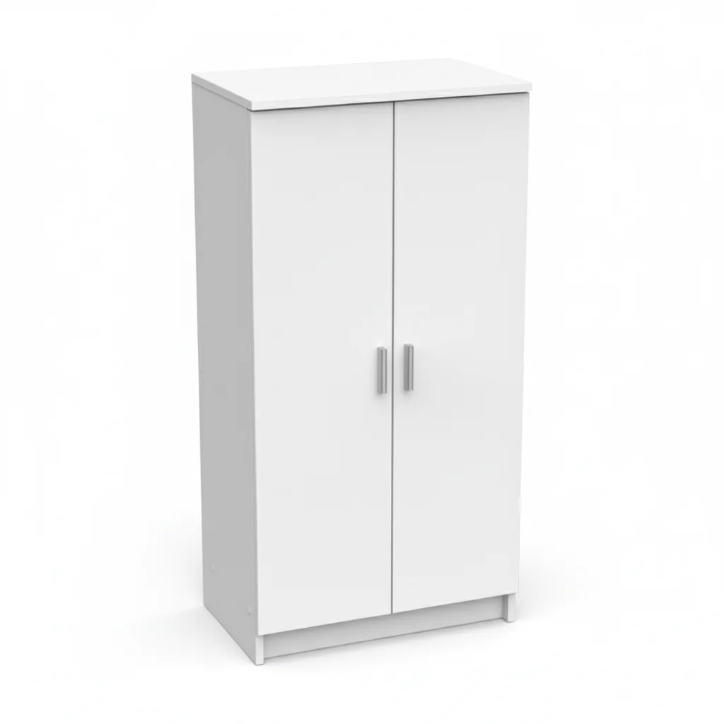ai-product-image-58346-1767457918 MEUBLE À CHAUSSURES 2 PORTES - BLANC – Image 1