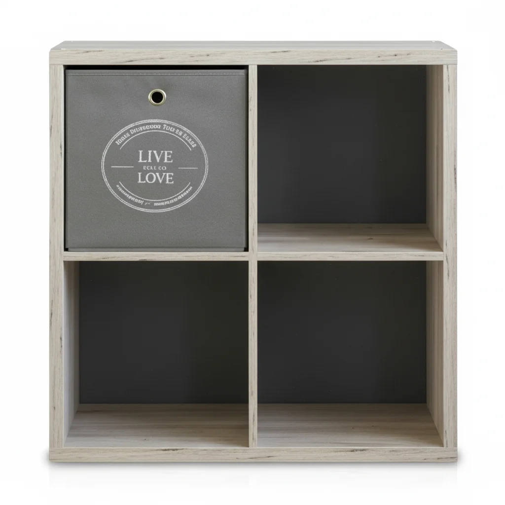 ai-product-image-58931-1767458448 ÉTAGÈRES 4 CASES - CHÊNE – Image 1