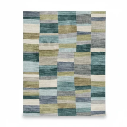 TAPIS 160 X 230 CM - BLEUS ET VERTS
