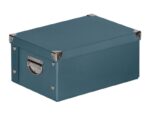 BOÎTE DE RANGEMENT 15X24X33CM AVEC POIGNÉES - BLEU – Image 2