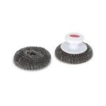 BOULES DE LAINE D'INOX AVEC POIGNÉE X2 NETTOYAGE PLANCHA - LE MARQUIER – Image 2