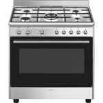 CUISINIÈRE MIXTE GAZ / FOUR ÉLECTRIQUE 115 L INOX - SMEG – Image 2