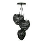 SUSPENSION 20X87CM - X3 LAMPES - CALYP – Image 2