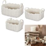 X3 PANIER TRICOT - BLANC – Image 2