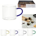 TASSE EXPRESSO 10 CL - EN VERRE - ANSE COLORÉE – Image 2