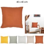 COUSSIN 40 X 40 CM - EFFET GAZE DE COTON - DEHOUSSABLE – Image 2
